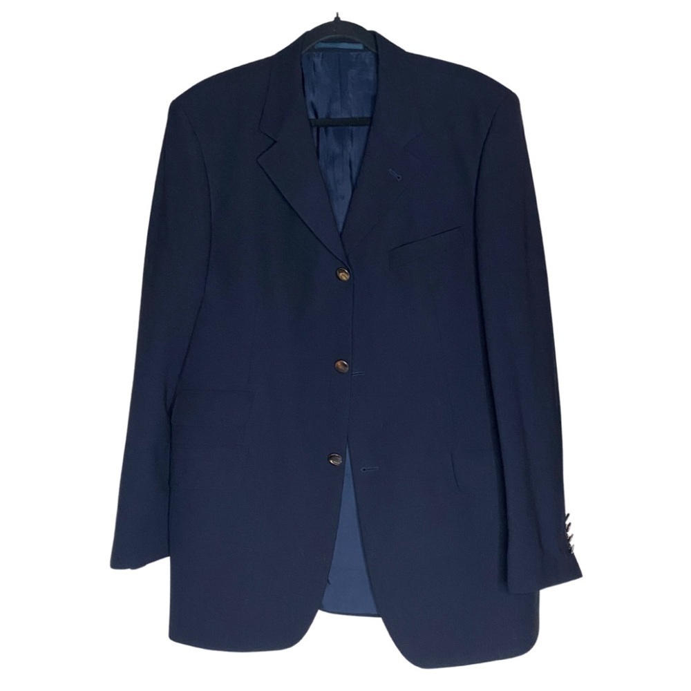 Boss Hugo Boss Black Label Astor Nostalgia Dark Blue Sport Coat Sz US 42 Euro 52